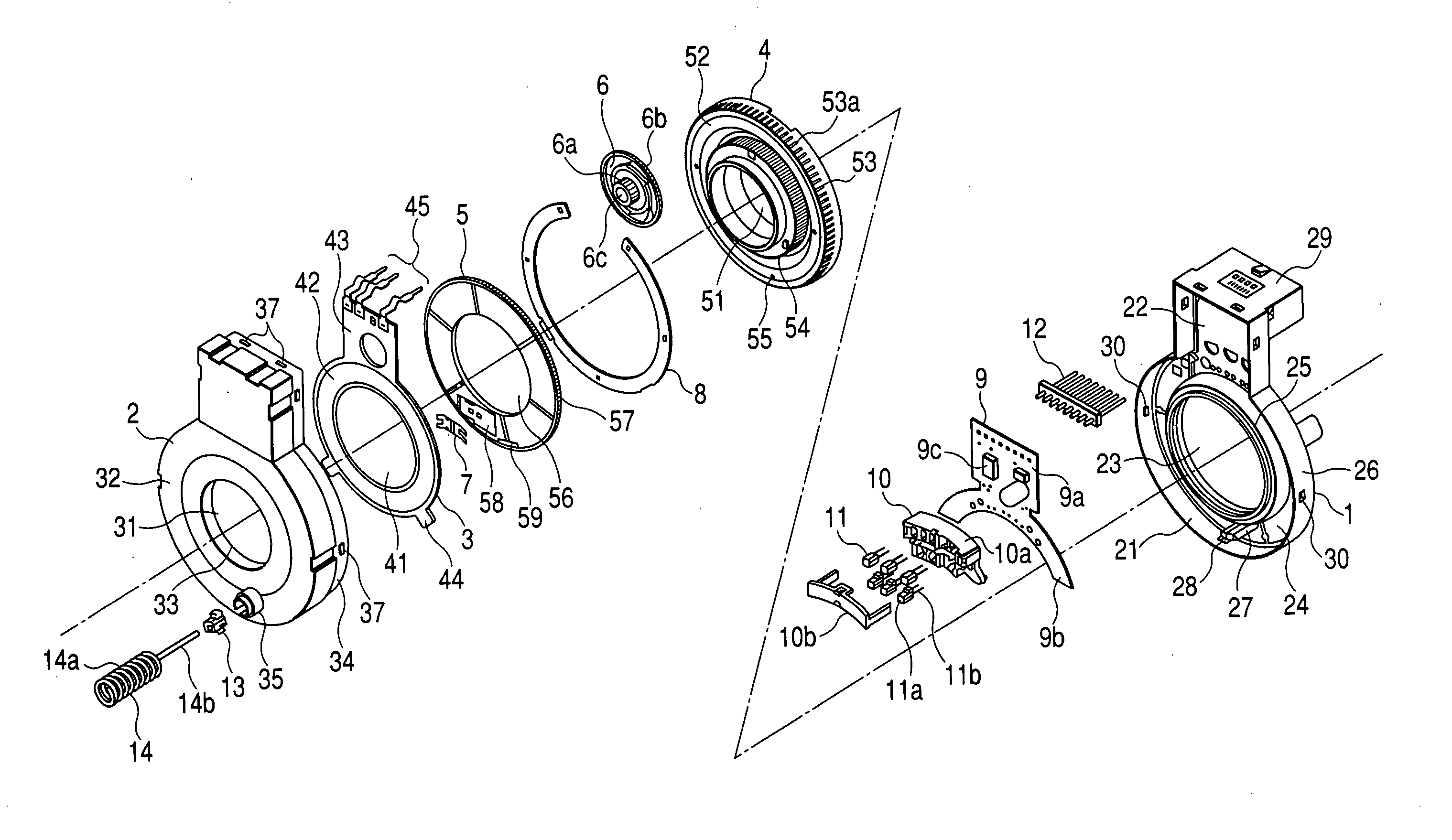 Rotation angle detecting device