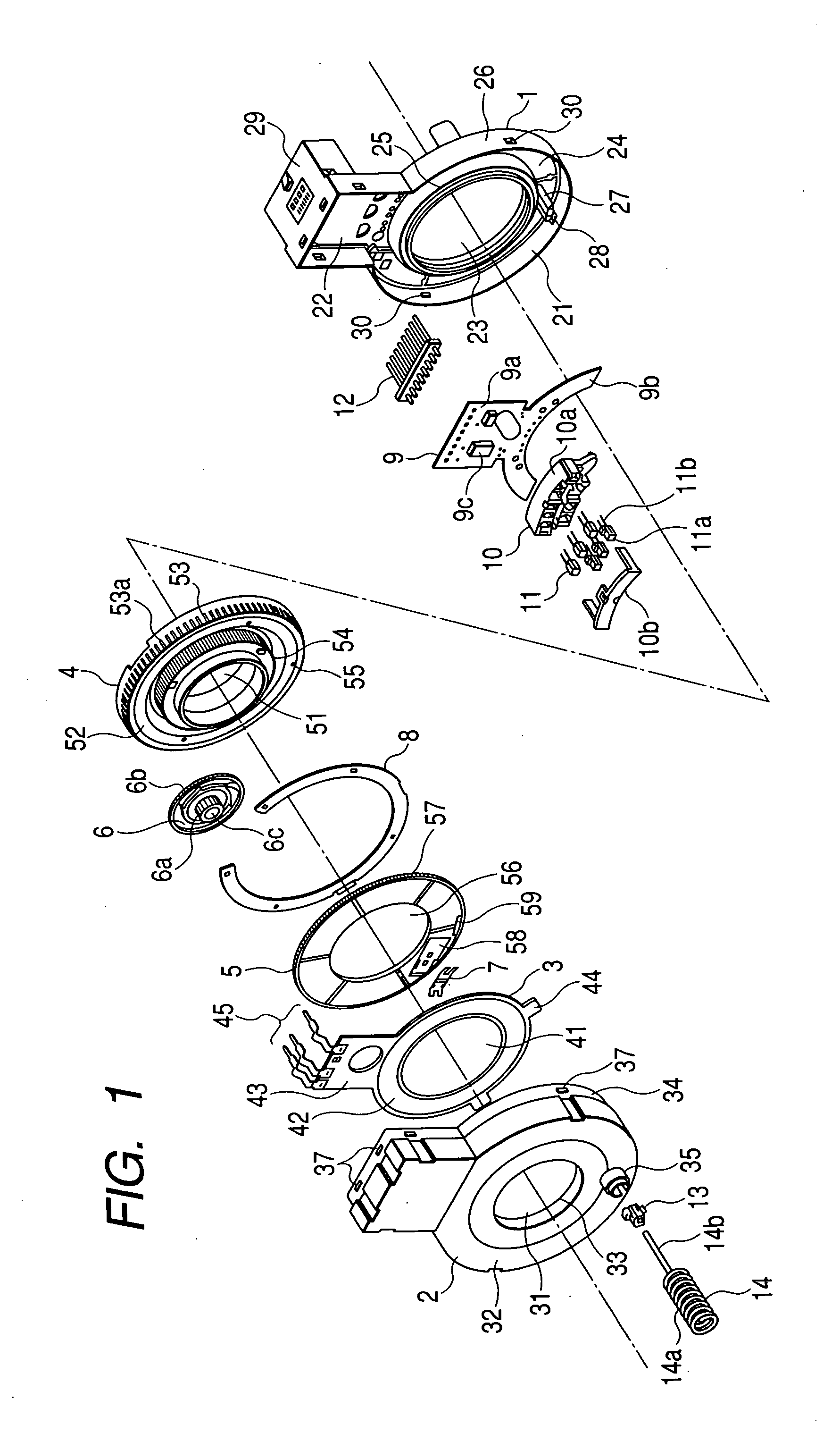 Rotation angle detecting device