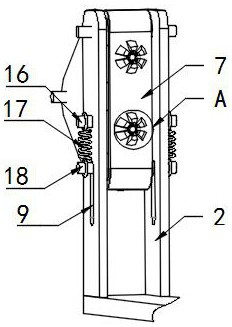 Printing paper winding device