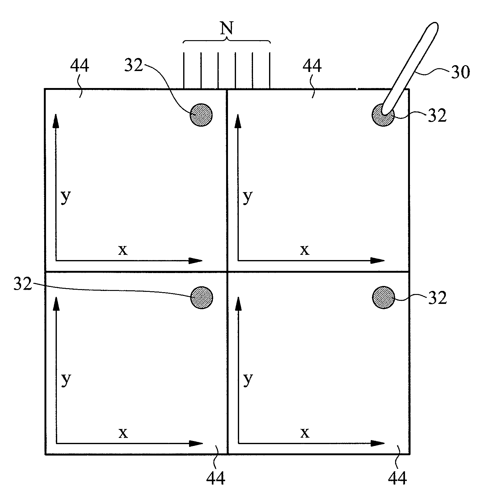 Position sensing display