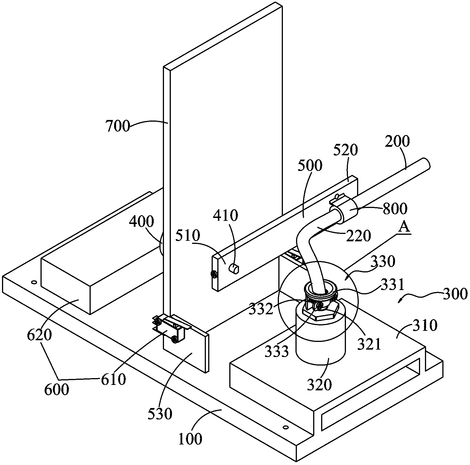 Cable bending fatigue testing device