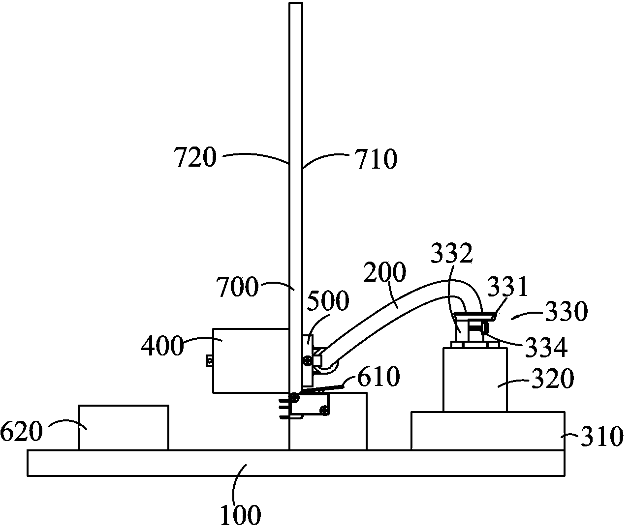 Cable bending fatigue testing device