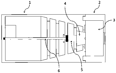 Viscosity reduction and coalescence device based on mechanical shearing and cyclone principle