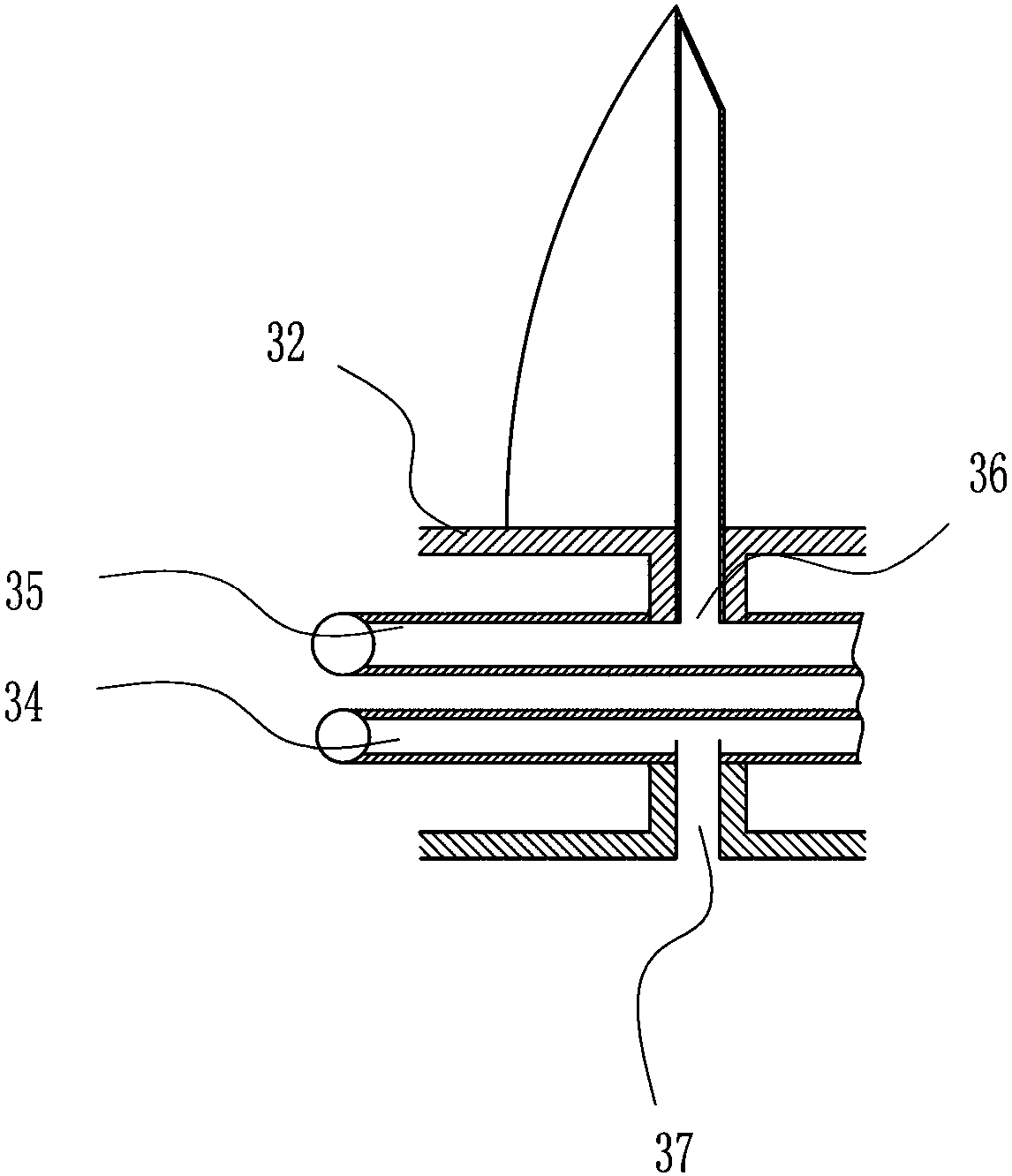 A kind of intermittent fast cooling co-crystal tank