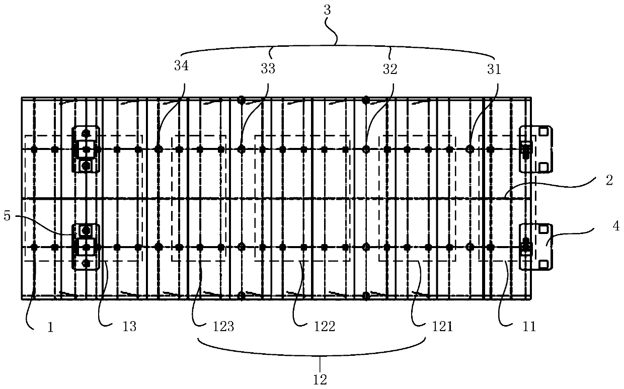 Construction method of side span girder section frame of cable-stayed bridge