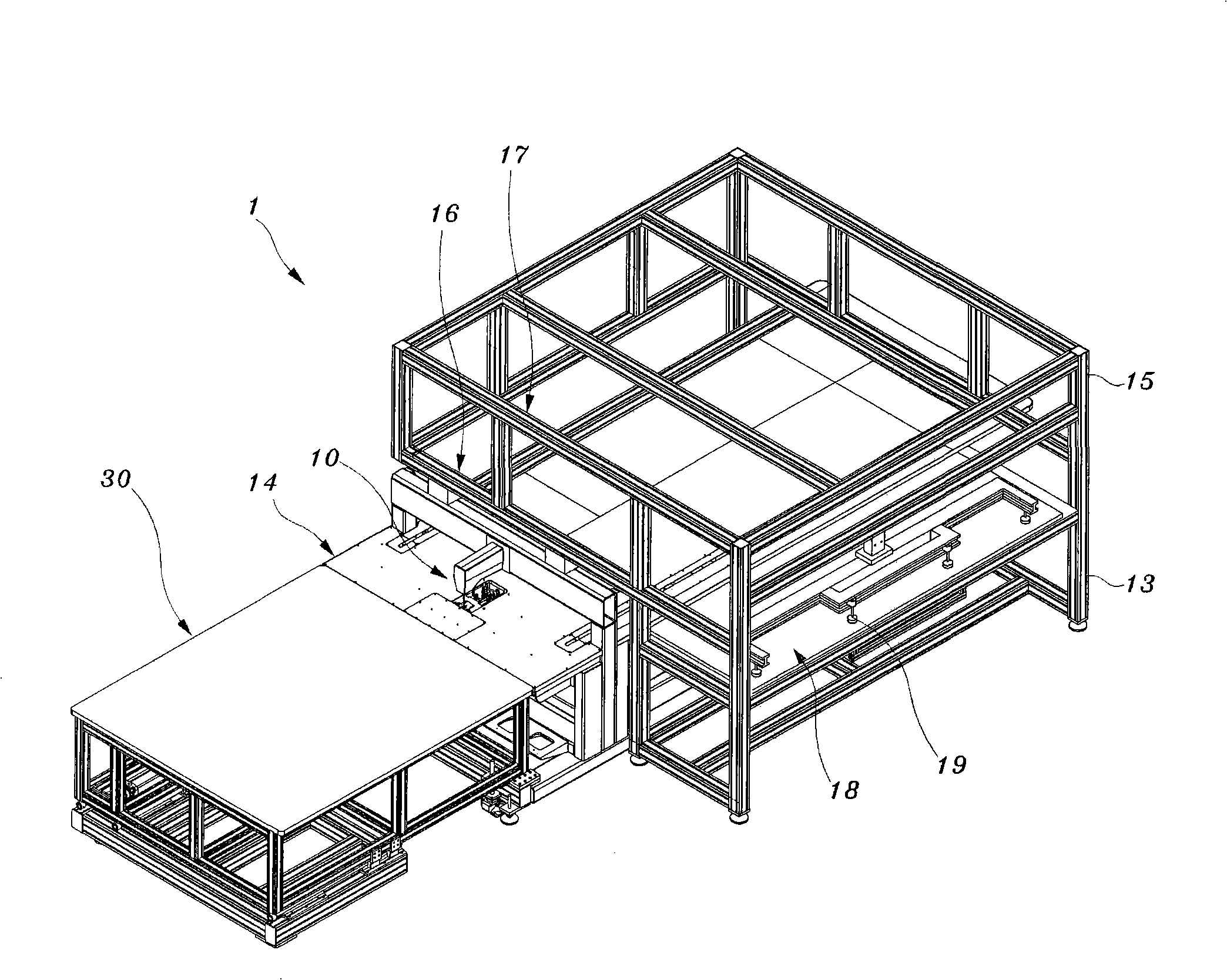 Embroidering frame moving device of sewing machine