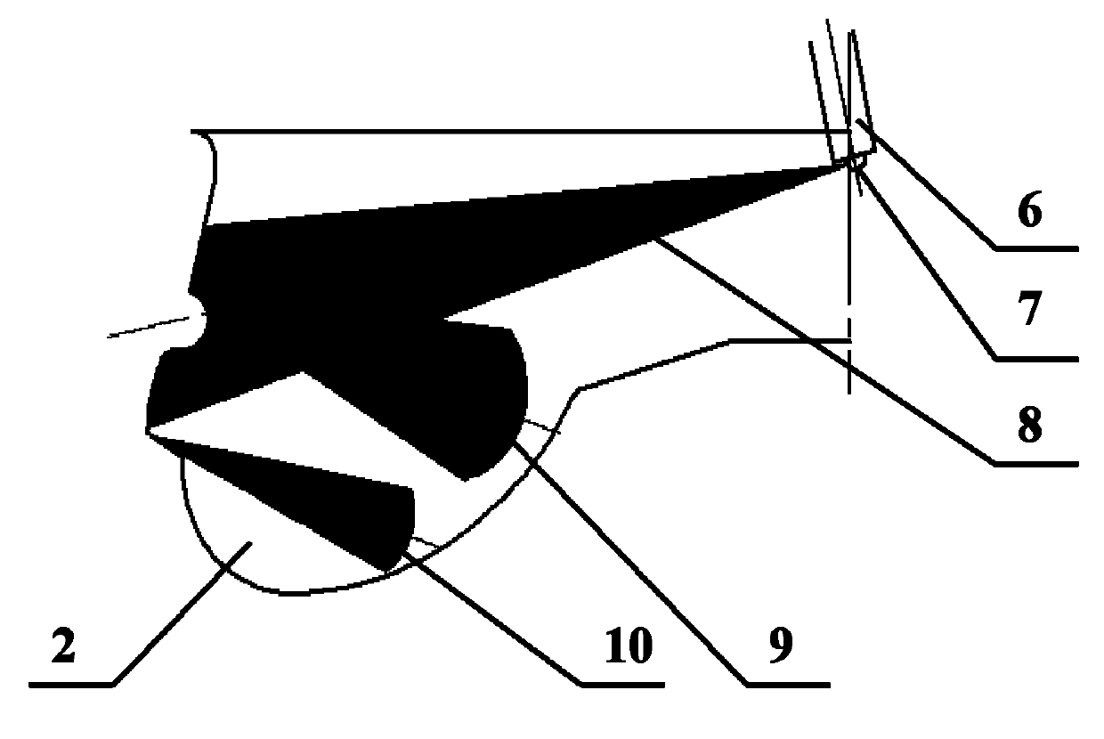 Direction-injection diesel engine combustion chamber