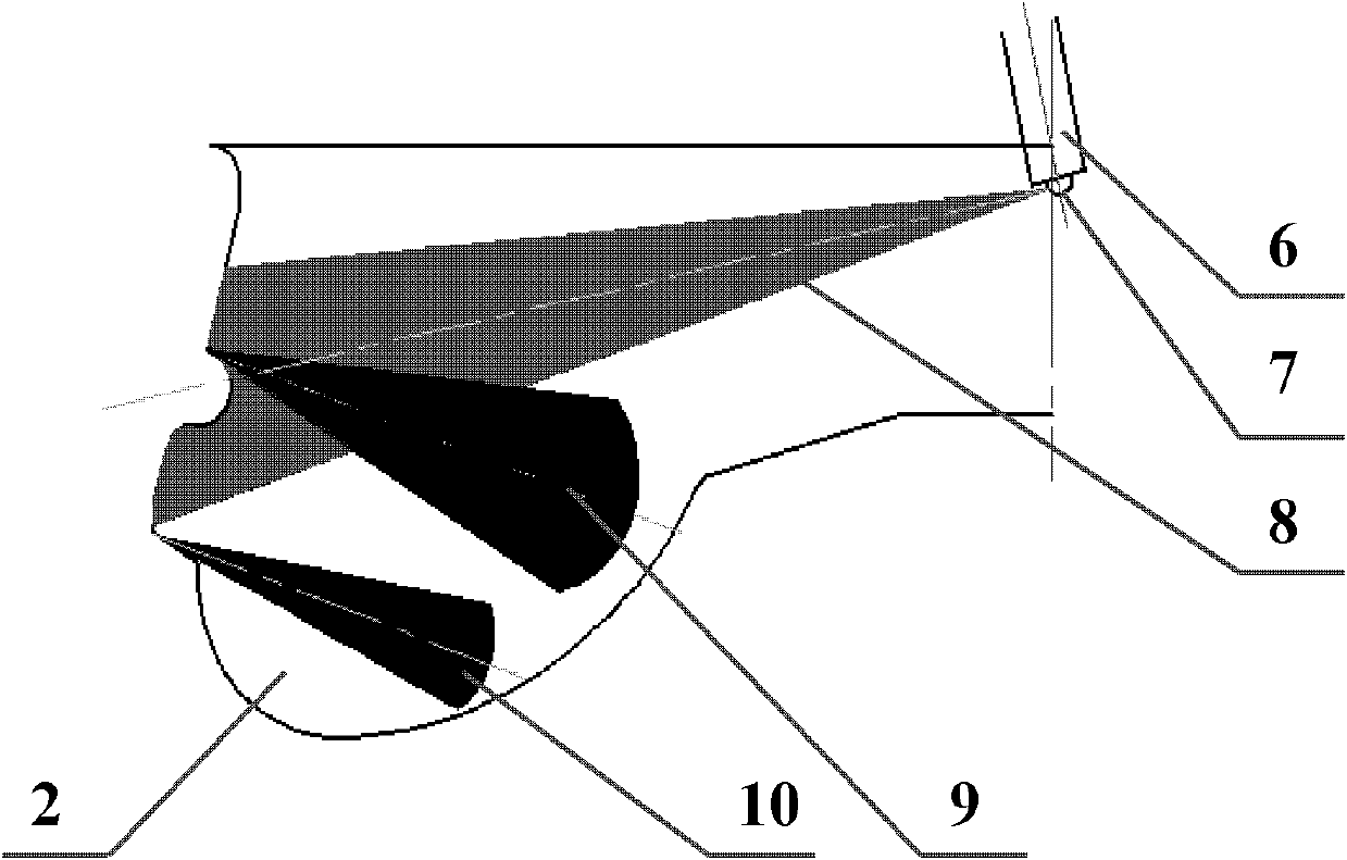 Direction-injection diesel engine combustion chamber