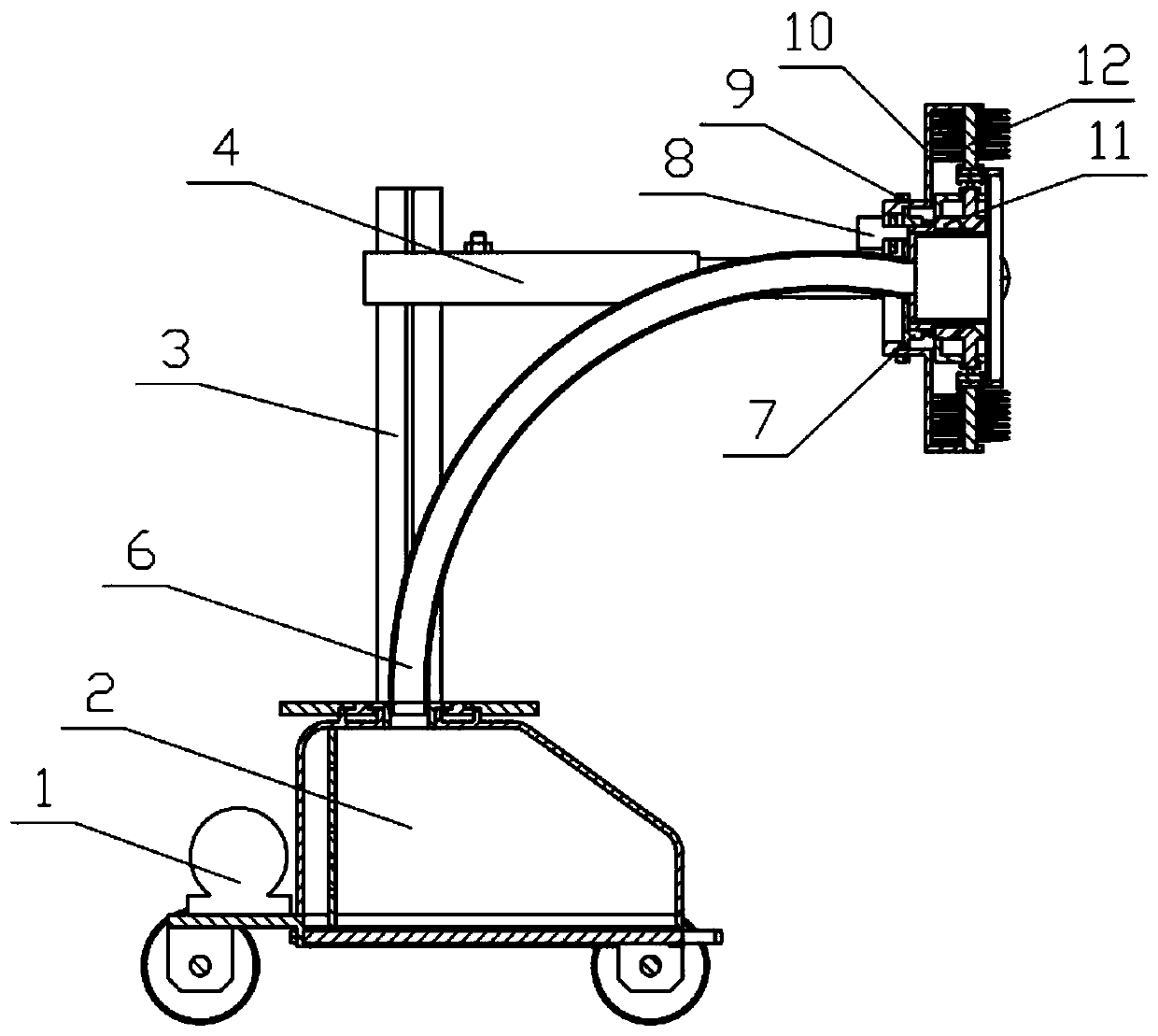 Environment-friendly mechanical machining waste collection device