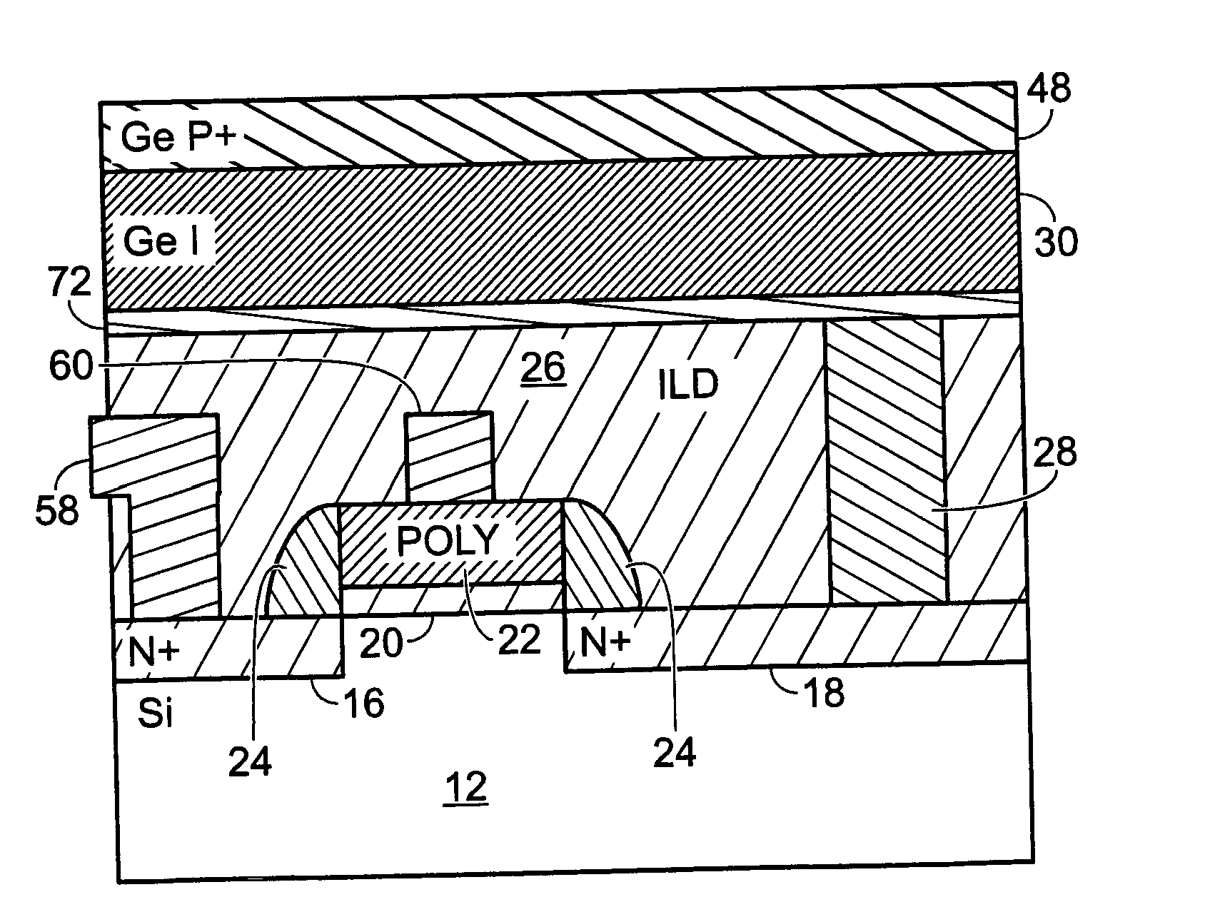 Fabrication of thin film germanium infrared sensor by bonding to silicon wafer