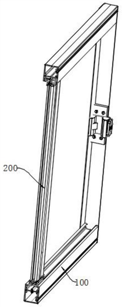 High-strength and light aluminum alloy door and window frame and preparation process thereof