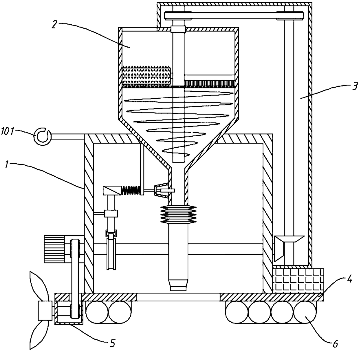 Self-walking type feeding robot for aquaculture