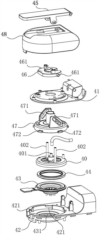 Coffee machine and working method thereof