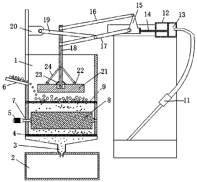 Smelting furnace for repeated lapping of polymetallic ore