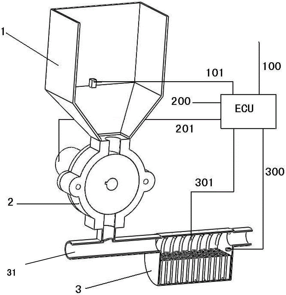 Device for quantitatively generating ammonia from solid urea