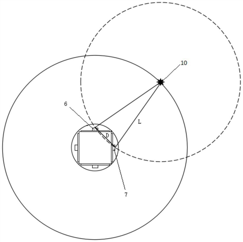 Laser swinger detector assembly and method for estimating swinger laser position