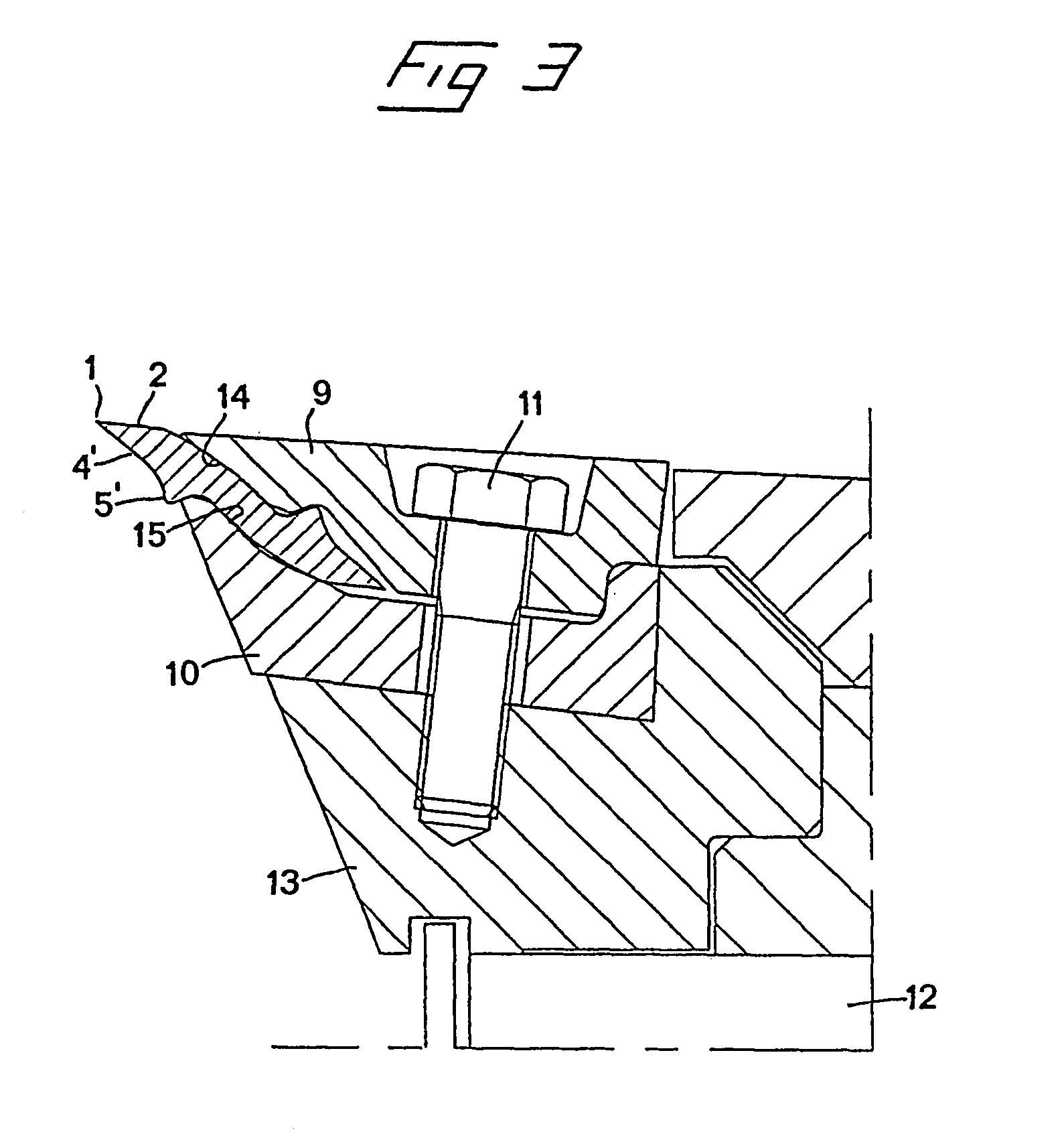 Chipper knife and holder therefor