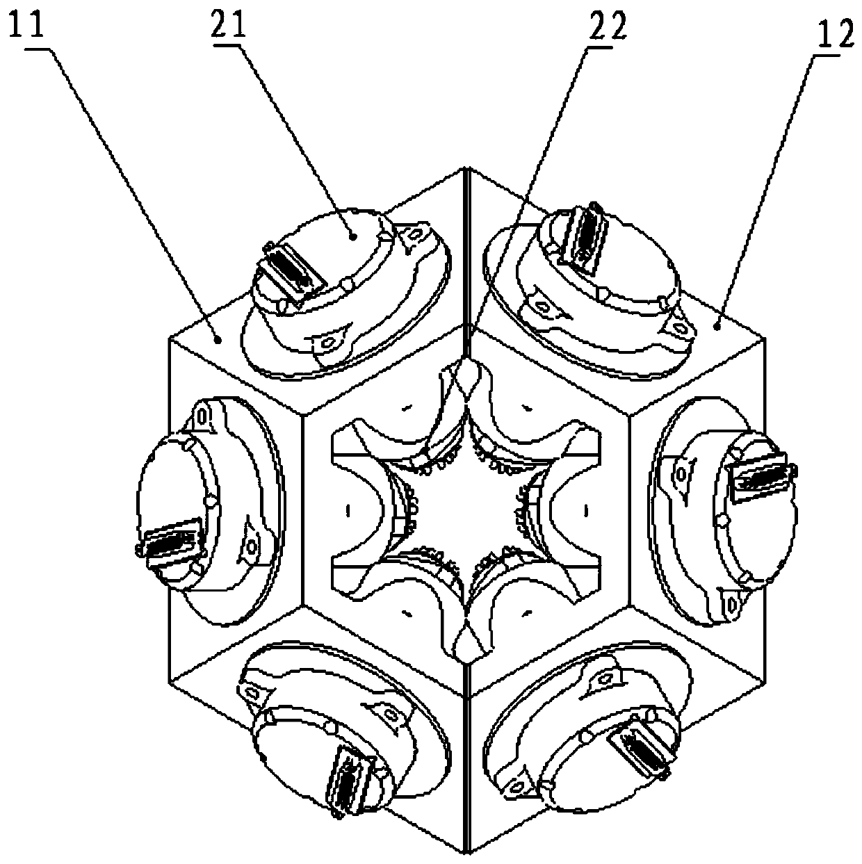 Redundantly configured hemispherical resonator gyro inertia measurement assembly and method