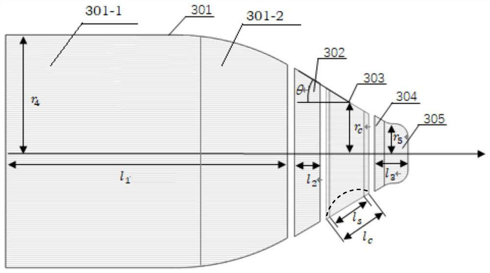 A compact low magnetic compression ratio magnetron injection electron gun