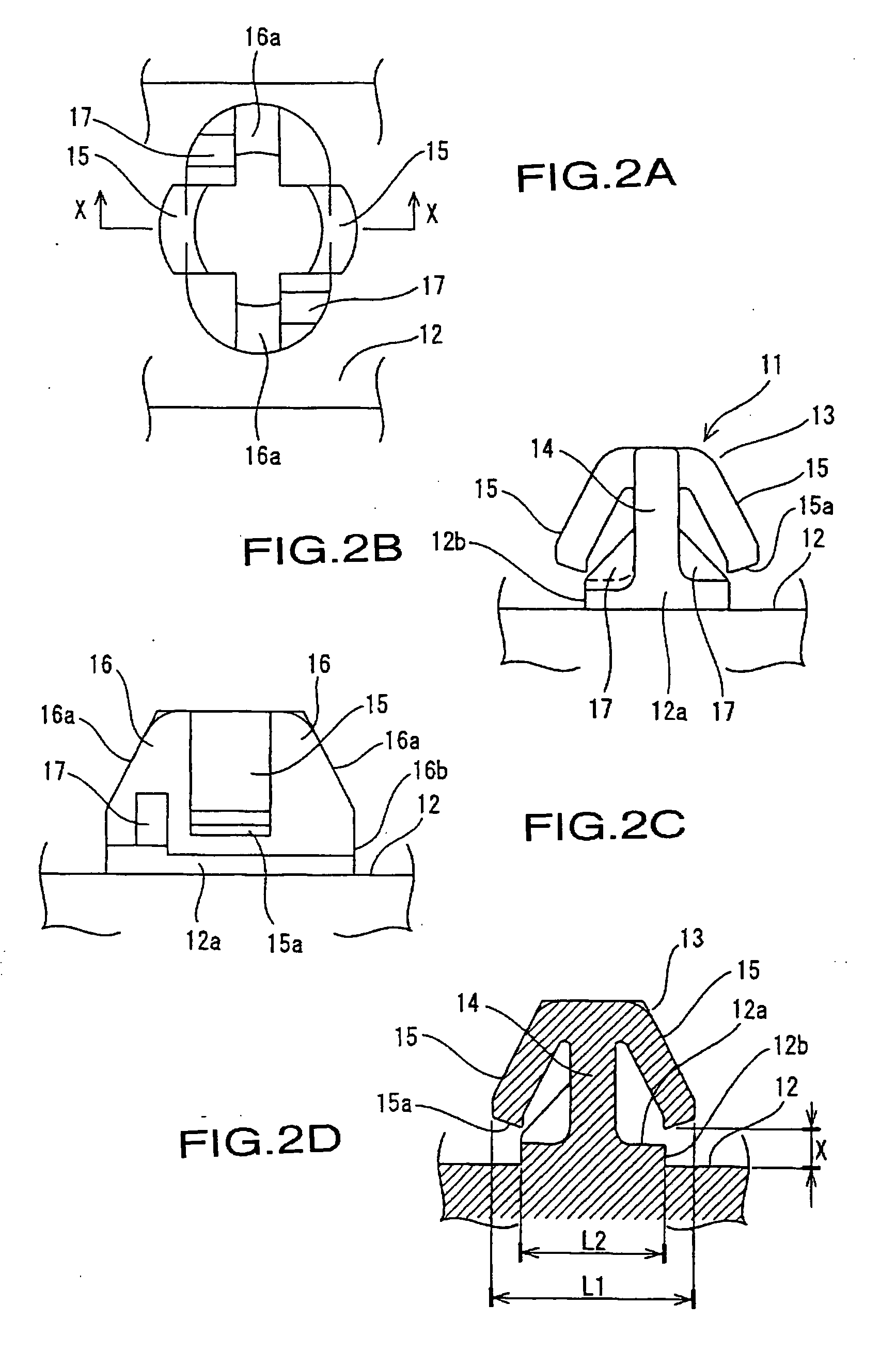 Locking structure for a clamp