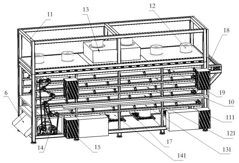 Air energy production line intelligent drying device