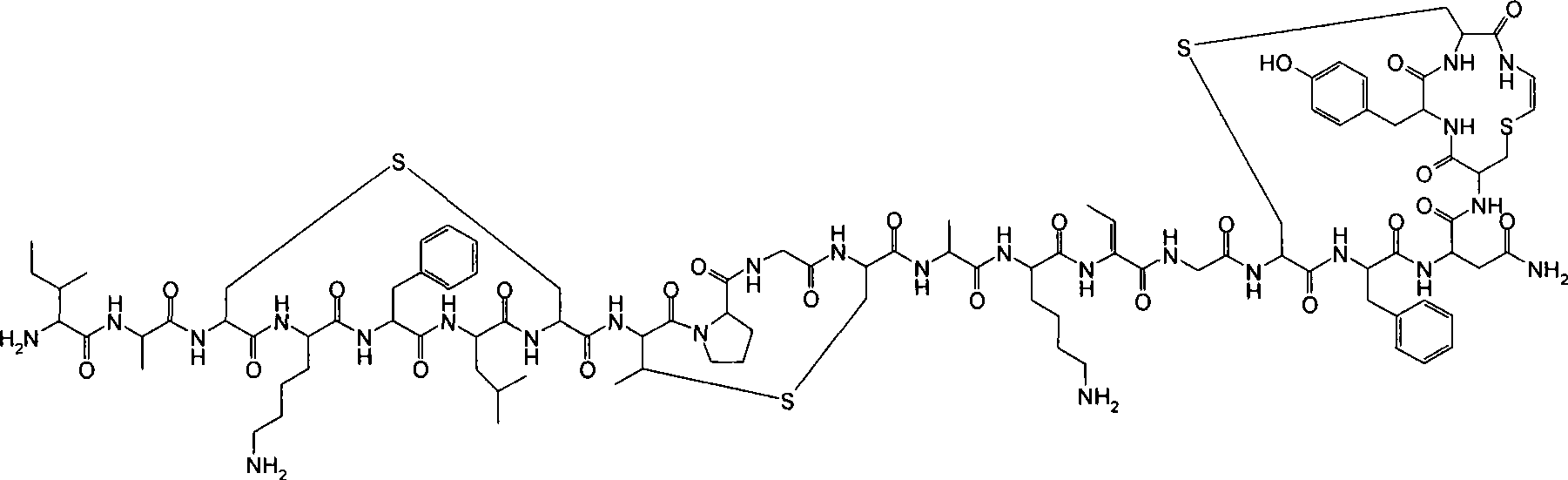 Method for the manufacture of lantibiotics