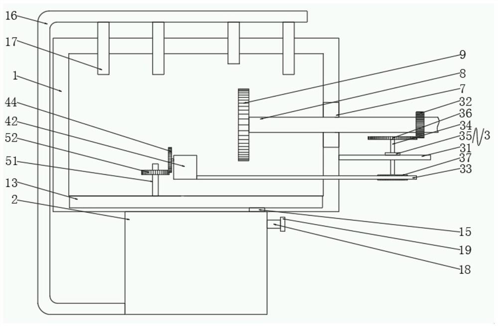 Mechanical pump set transmission device of wind power gearbox