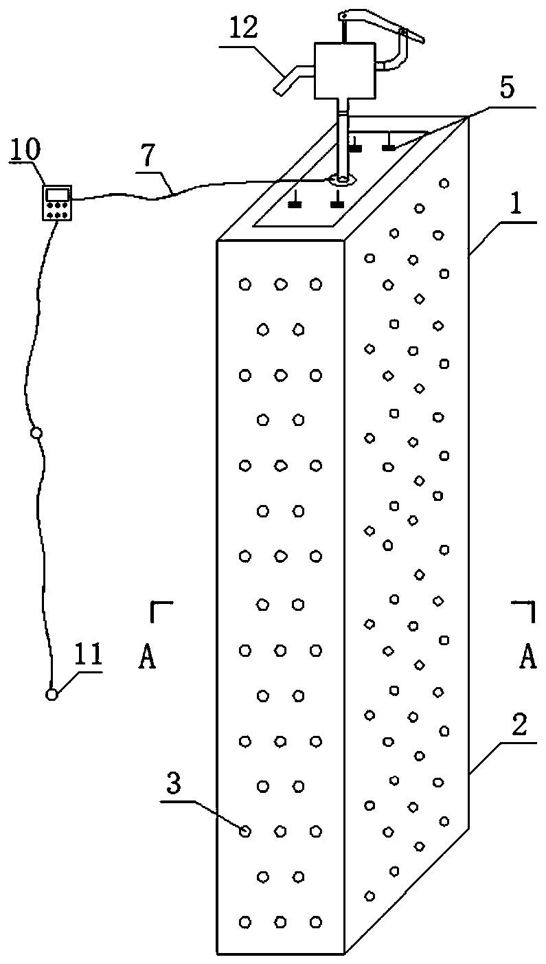 Electromagnetic drainage anti-slide pile and construction method thereof