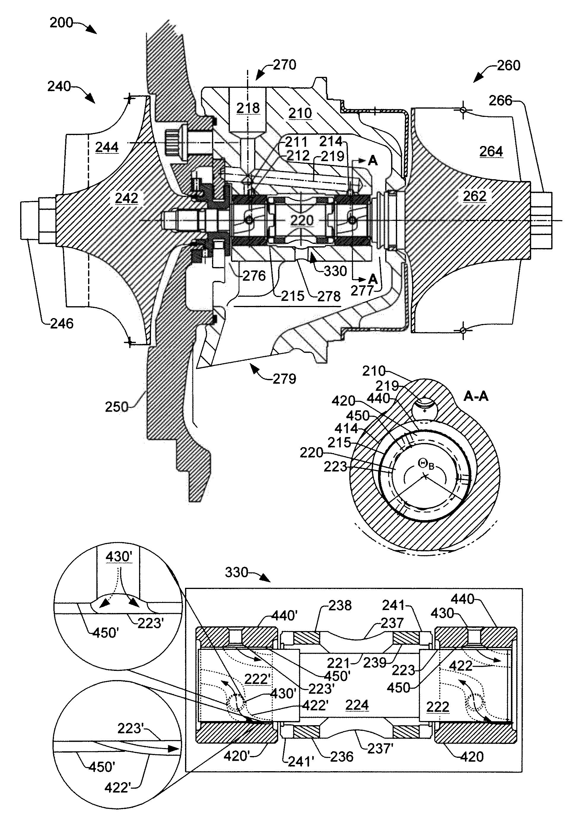 Helical inner diameter groove journal bearing