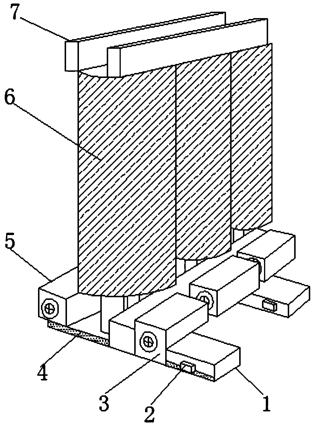 Transformer core support convenient to maintain