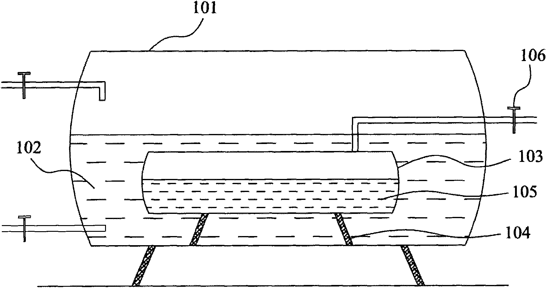 Leakage self-saving container for storing dangerous chemical