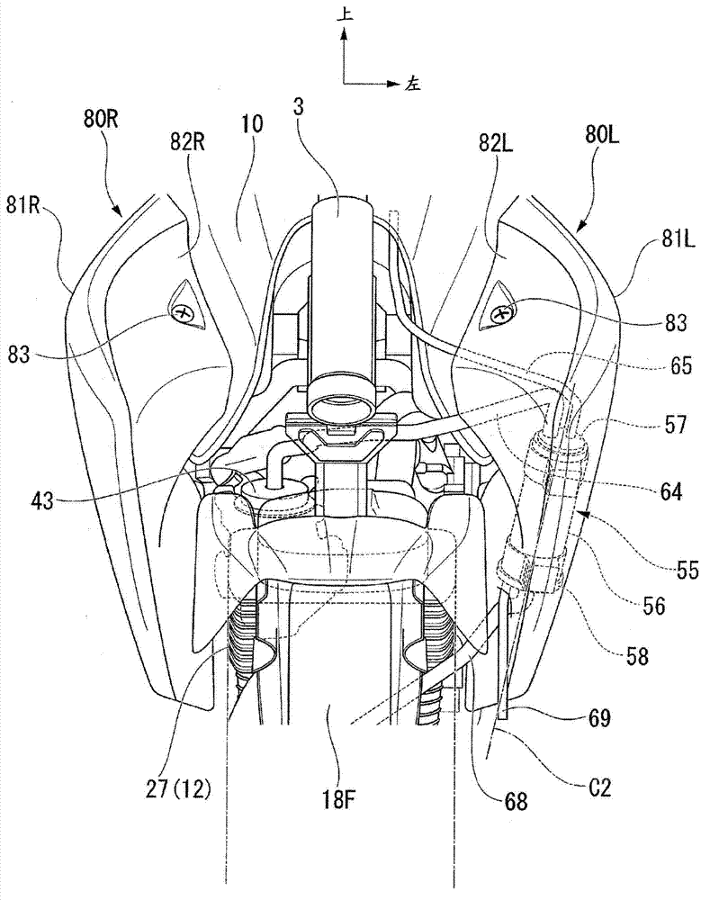 Carbon canister configuration structure of riding type vehicle