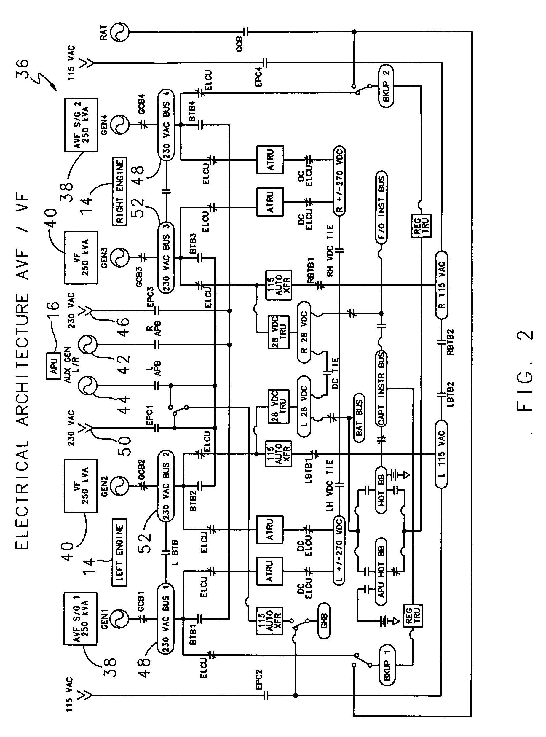 Aircraft starter/generator electrical system with mixed power architecture