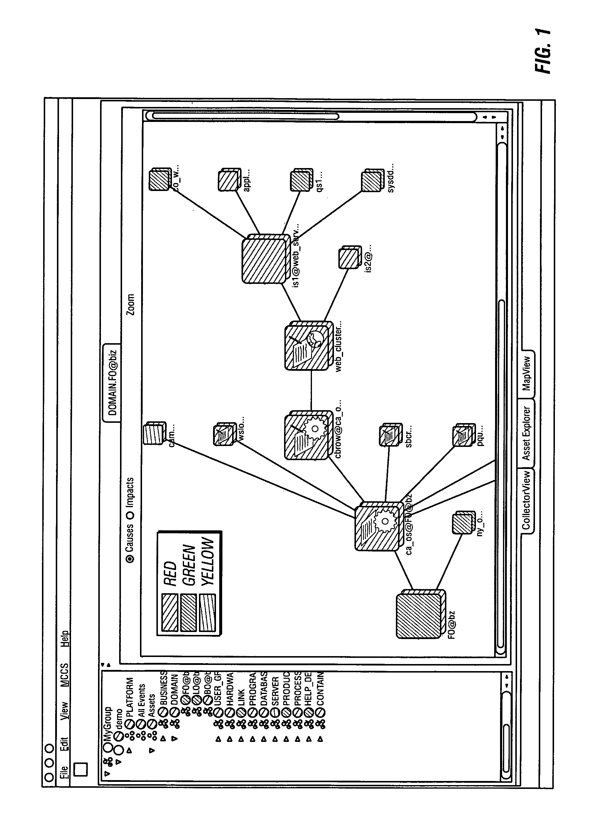 System and method for assessing and indicating the health of components