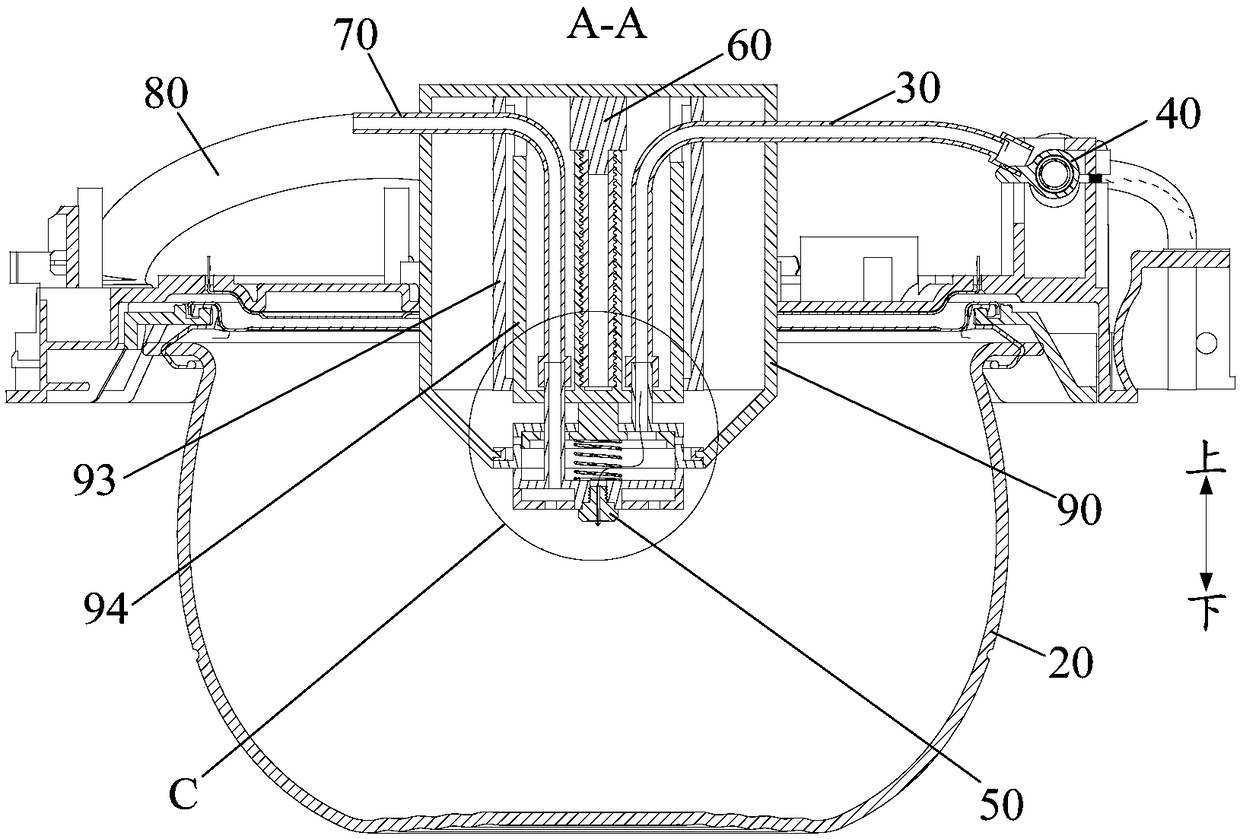 Cooking utensil and automatic pot-washing method for same