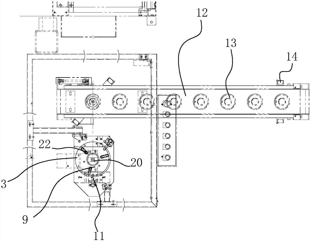 Automatic feeding system of numerical control lathe