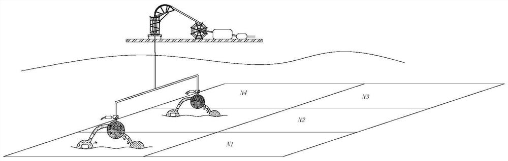 Mining system and method for seabed combustible ice