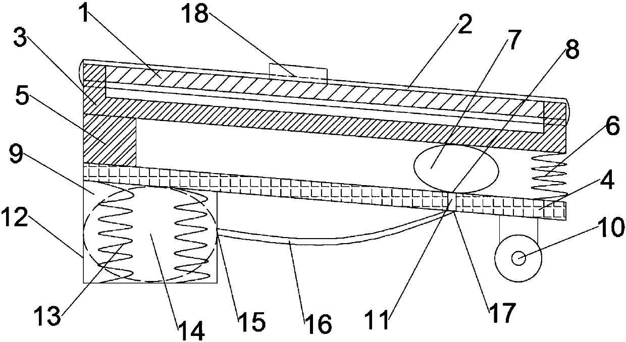 Shock absorbing buffer device for fitness treadmill