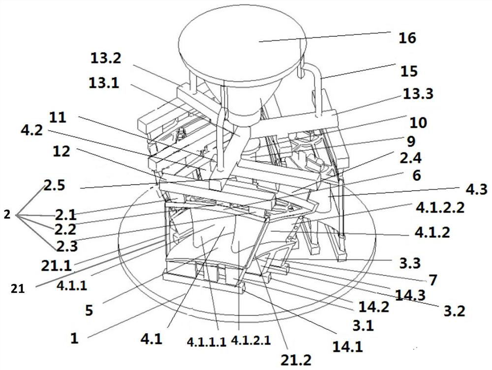 Design method of duplex directional hollow blade casting system