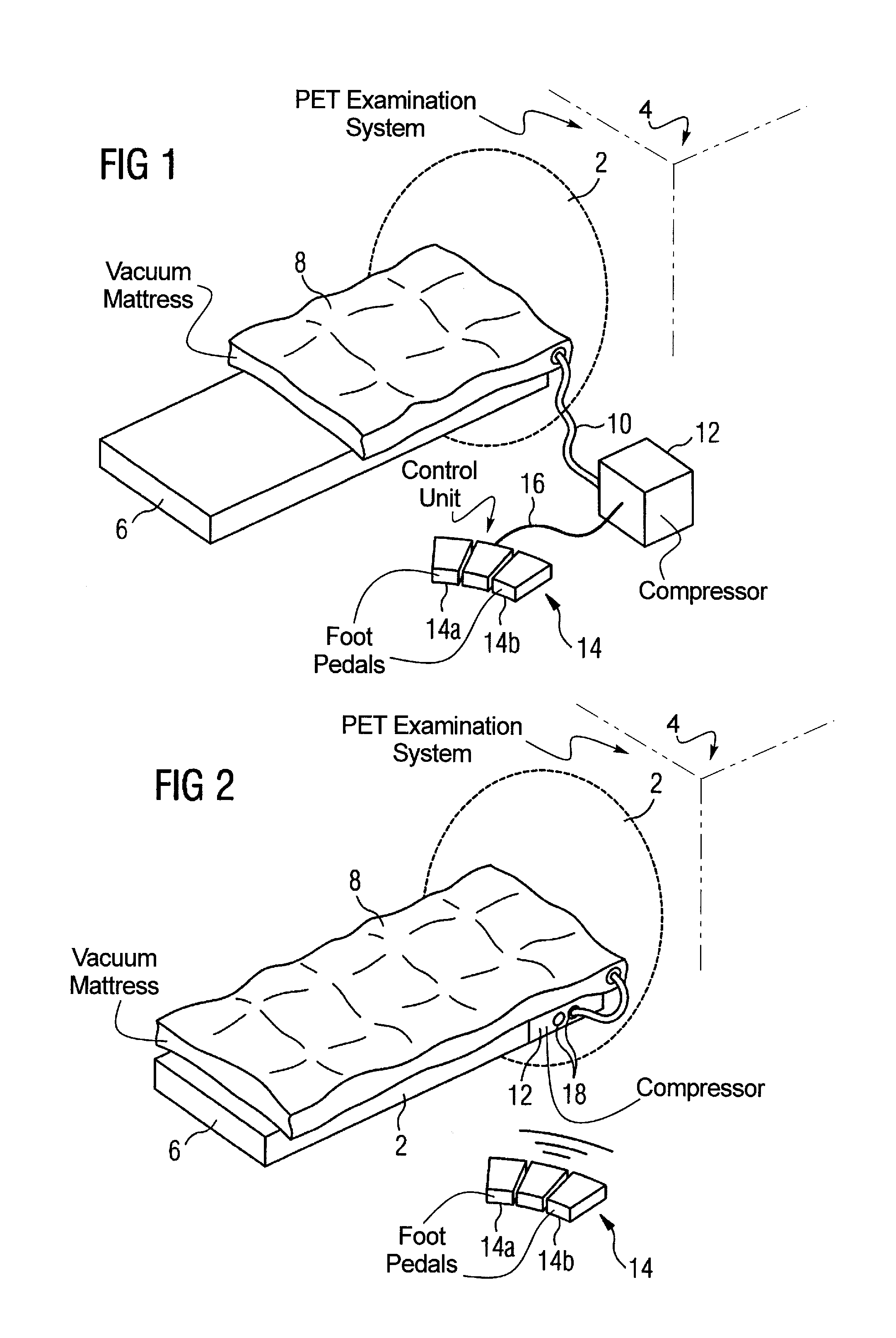 Device for supporting a patient in a pet examination