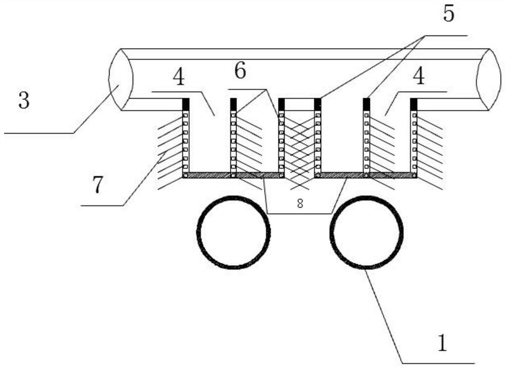 Existing tunnel crossing system based on underground excavation pilot tunnel and jump excavation vertical shaft and construction method