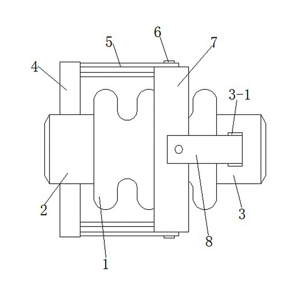 Universal angle hinge type expansion joint