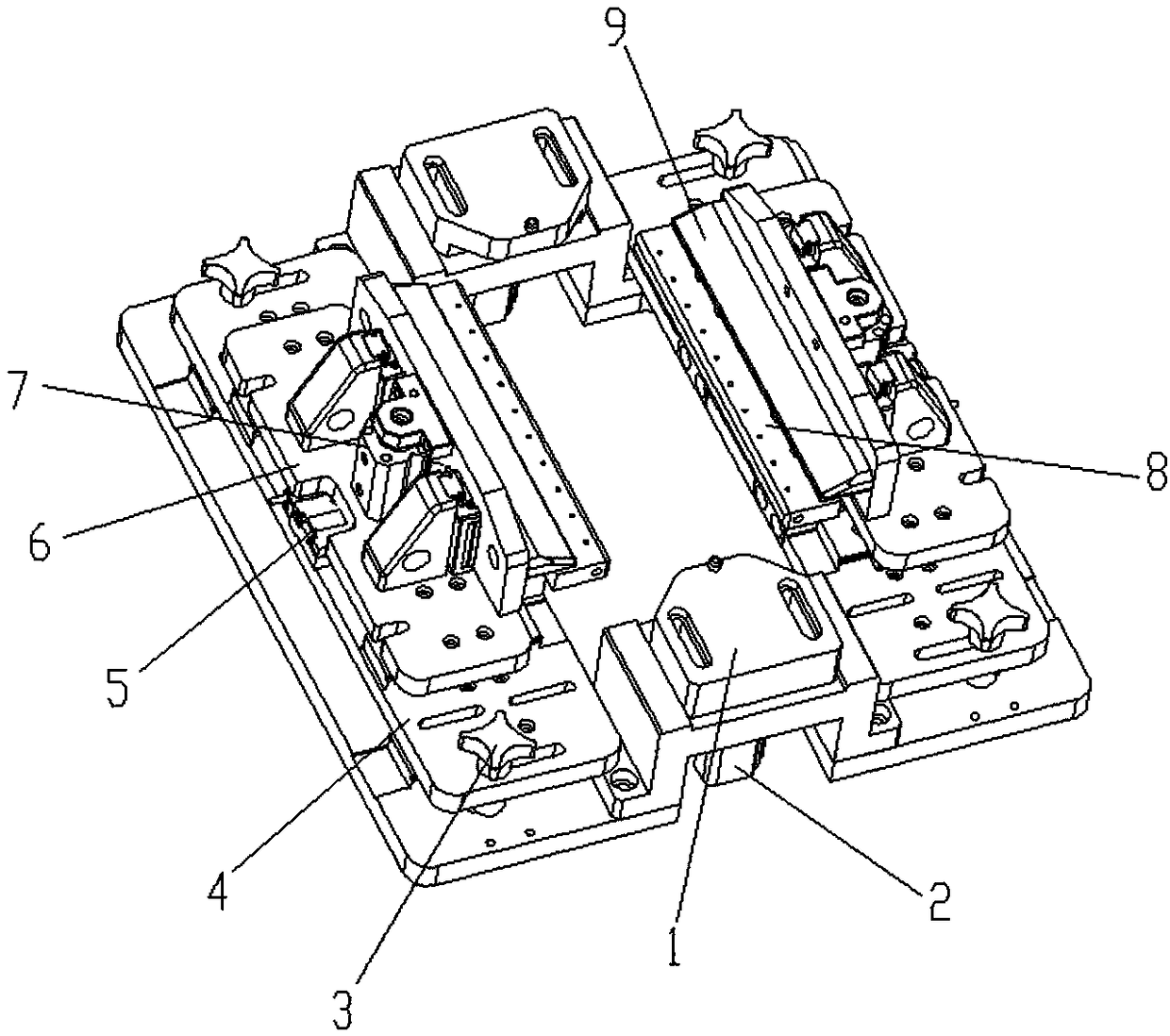 High-accuracy 3D hook face film positioning device