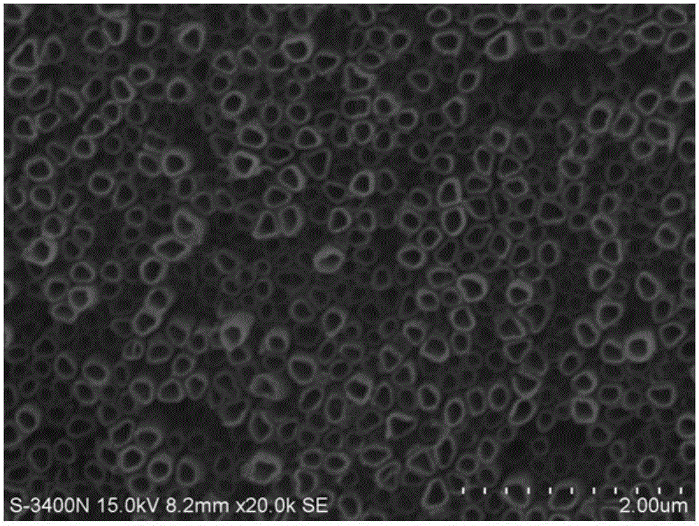 Preparation method of copper oxide/titanium dioxide composite nanotube arrays