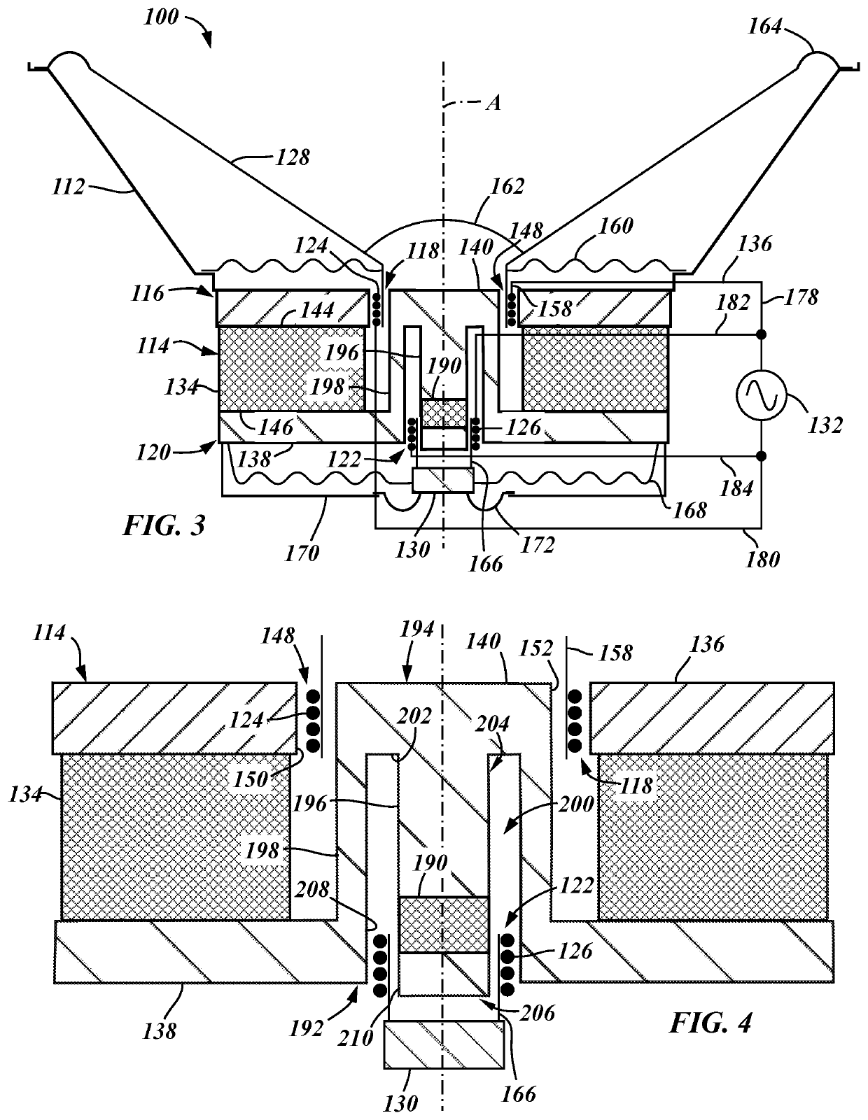 Vibration reduction moving coil speaker