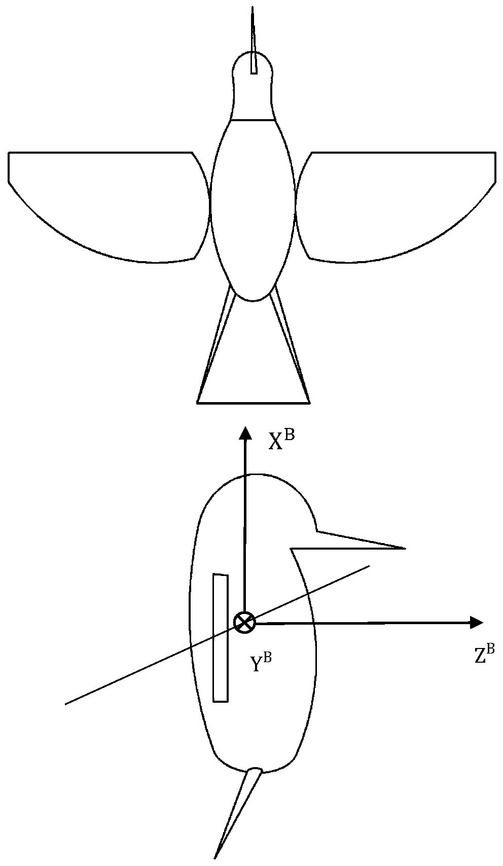 Position tracking control method for miniature ornithopter capable of avoiding singular state