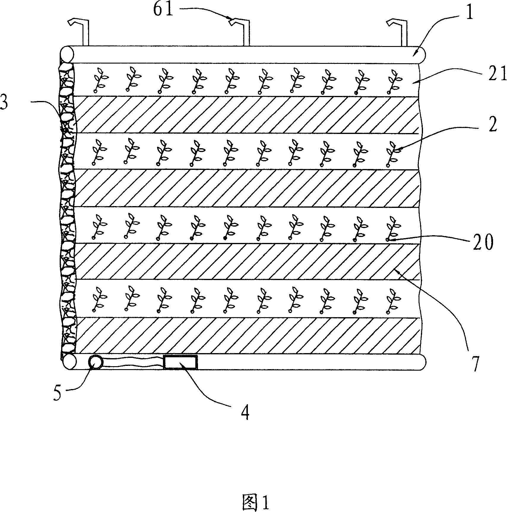 Device for filtering indoor air