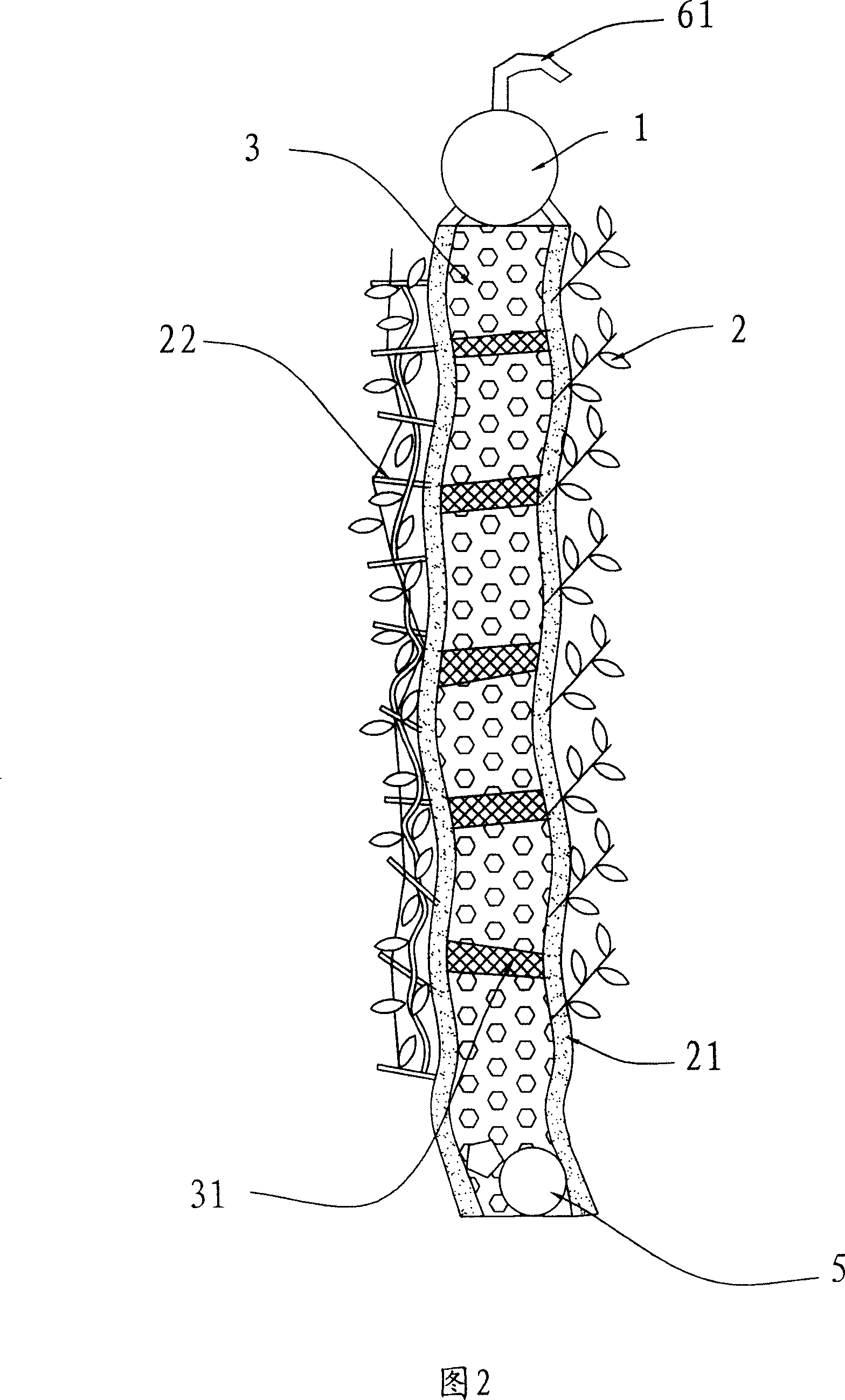 Device for filtering indoor air