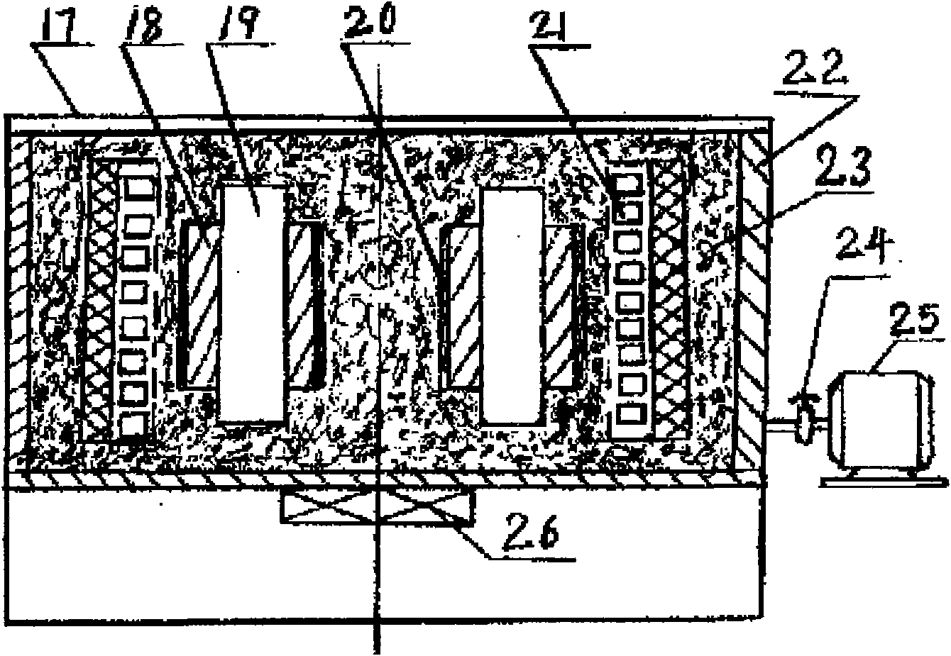 Micro-nano-alloy bimetal composite material preparation technique and device thereof