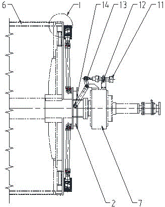 Sealing apparatus for end faces of rotary drum